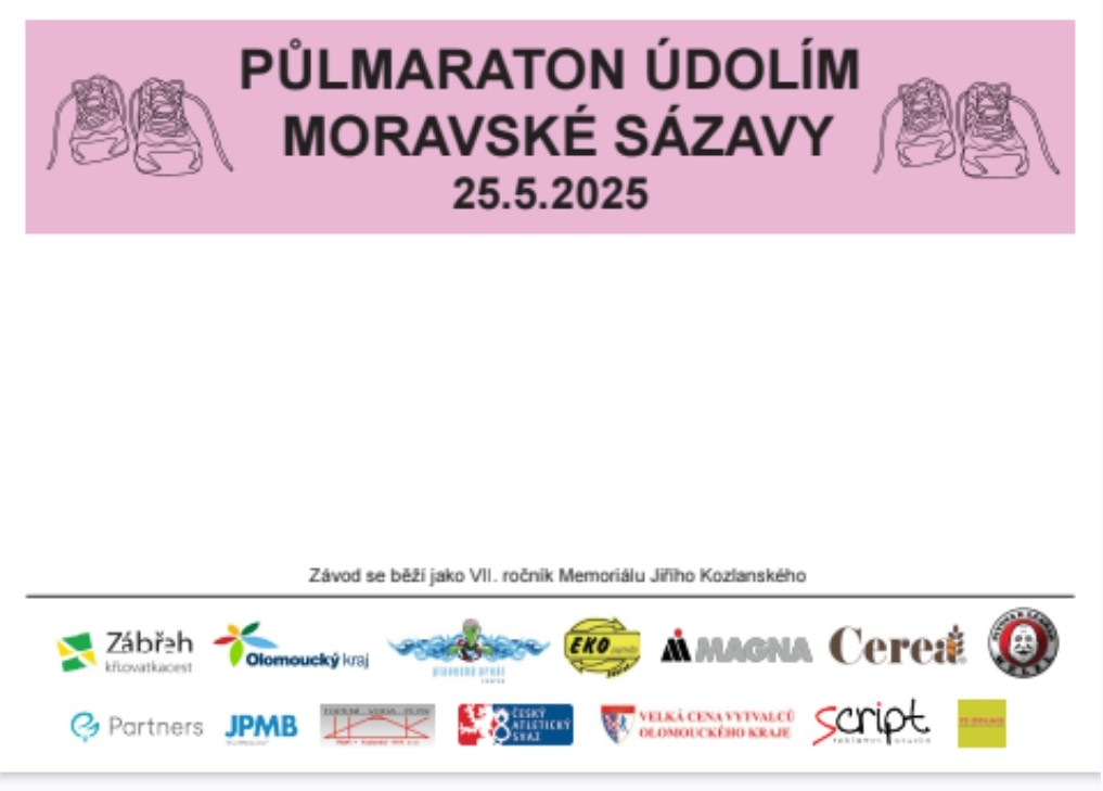 Možnost on-line registrace do čtvrtka 22.5. - prosím pomozte nám s přípravou závodu včasným přihlášením